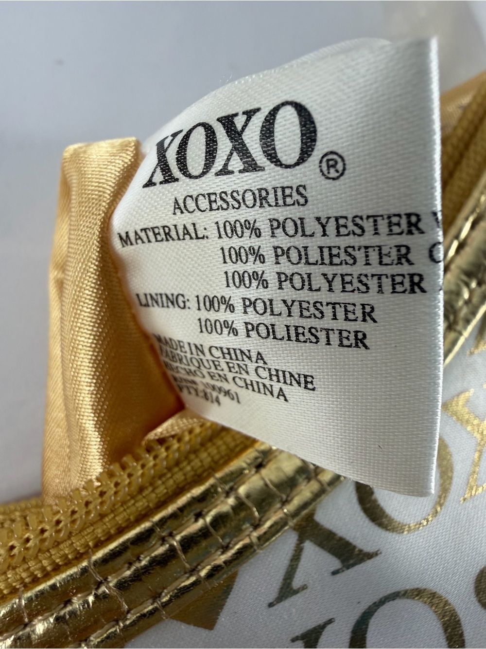 XOXO Gold & White Logo Shoulder Bag Y2K Style - Picture 8 of 8